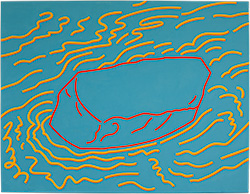 River Rock 1, Oil on canvas, 712x915, 2018